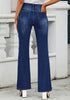 Nightfall Blue Women's Brief High Waisted Flex Breathable Straight Leg Denim Pant