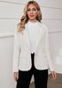 Bright White Women's Professional Long Sleeve Blazer Office Business Casual Blazer Jacket