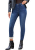 Women's High Waisted Fleece Lined Skinny Jeans Warm Stretch Denim Pants