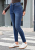 Women's High Waisted Fleece Lined Skinny Jeans Warm Stretch Denim Pants