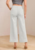 Women's High Waisted Wide Leg Cropped Denim Pants Rolled Cuff Casual Daily Wear Versatile Styling