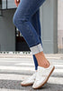 Women's High Waisted Fleece Lined Skinny Jeans Warm Stretch Denim Pants