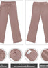Nutmeg Brown Mid-Waisted Stretchable Straight Leg Denim Jeans