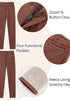 Women's High Waisted Cappuccino Skinny Fleece Lined Denim Jeans
