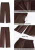 Women's High Waisted Wide Leg Soft Twill Pants Relaxed Fit Patch Pocket Trousers