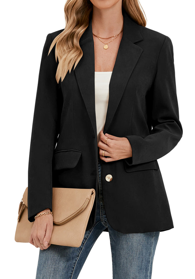 casual dress jackets for women LookbookStore Women Blazer Trendy Casual Jackets Business Casual Blazers for Women 3/4 Sleeve Black Blazers Size X-Small Size 0 2 at Amazon Women's Clothing store