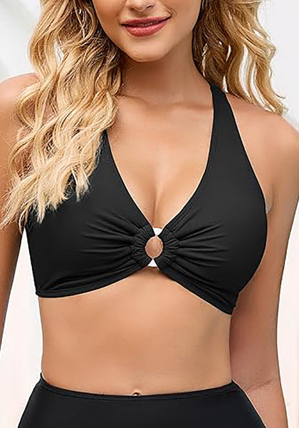 O-Ring Linked Bikini Tops for Women Beach Swimsuits Pool Party Bathing Suit