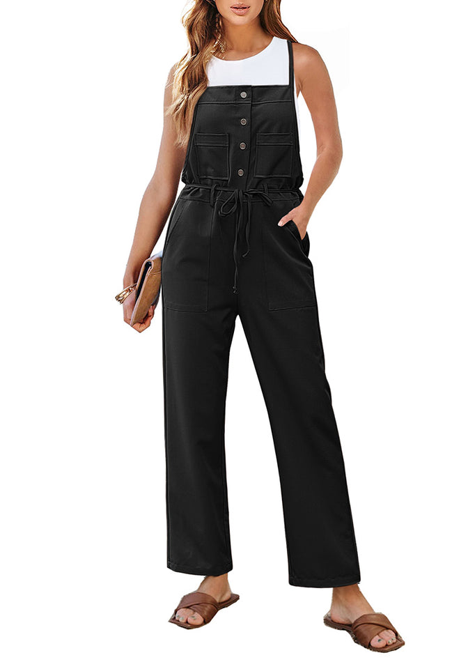 Casual Morning - Wide Leg Dungarees for Women