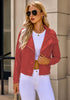 Luscious Red Women's Faux Leather Long Sleeve Motorcycle Biker Warm Jacket