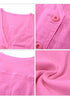 Azalea Pink Women's Cropped Jeans Vest Denim Top Button Down Casual Sleeveless Jacket
