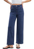 High Waisted Striped Wide Leg Jeans for Women Vintage Denim Loose Fit Casual Pants
