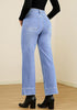Lookbook Store  Women's All Season High Rise Wide Leg Jeans with Four Pockets Multi Occasion Wear