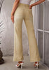 Pale Khaki Mid-Waisted Stretchable Straight Leg Denim Jeans