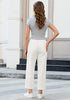 Women's Comfy High Waist Wide Leg Tailored Relaxed Fit Daily Wear Pants