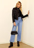 Lookbook Store  Women's All Season High Rise Wide Leg Jeans with Four Pockets Multi Occasion Wear