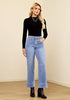 Lookbook Store  Women's All Season High Rise Wide Leg Jeans with Four Pockets Multi Occasion Wear
