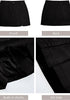 True Black Women's Brief Denim High Waisted Skirt Split Hem Stretch