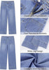 Lookbook Store  Women's All Season High Rise Wide Leg Jeans with Four Pockets Multi Occasion Wear