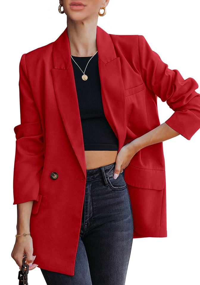 True Red Blazer Jackets for Women Business Casual Outfits Work Office – Lookbook Store True Red Blazer Jackets for Women Business Casual Outfits Work Office – Lookbook Store