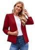 Haute Red Women's Brief 3/4 Sleeve Suit Blazer Open Front Cardigan Casual Jackets