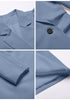 Airy Blue Women's  Business Casual Puff Sleeve Blazers Dress Outfit