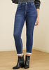 Women's High Waisted Fleece Lined Skinny Jeans Warm Stretch Denim Pants
