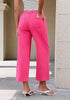 Women's High Waisted Wide Leg Cropped Denim Jeans Fashion Casual Jeans