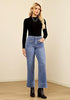 Lookbook Store  Women's All Season High Rise Wide Leg Jeans with Four Pockets Multi Occasion Wear