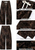 Women's Leopard Print Wide Leg Pants with Drawstring Elastic Waist Casual Loose Trousers for Summer Lounge & Vacation