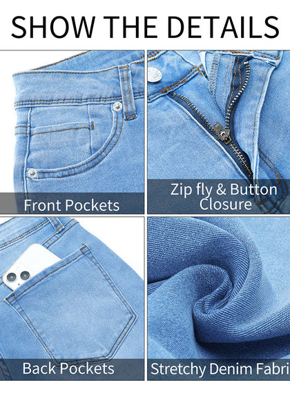 LookbookStore Skinny Jeans for Women Trendy High Waist Slim Fit Comfort Jeggings Jeans Stretchy Denim Pants Work Casual