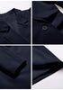 Navy Blue Women's  Business Casual Puff Sleeve Blazers Dress Outfit