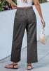 Women's Comfy High Waist Wide Leg Tailored Relaxed Fit Daily Wear Pants