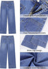 Lookbook Store  Women's All Season High Rise Wide Leg Jeans with Four Pockets Multi Occasion Wear