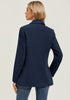 Dress Blues Women's Classic Twill Loose Fit Business Casual Blazer