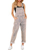 Vintage Pink Women's Casual Stretch Denim Bib Overalls Pants Pocketed Jeans Jumpsuits