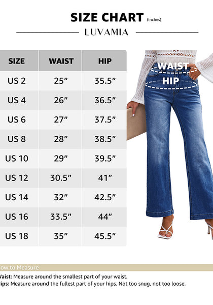 Lapis Longing Women's High Waist 90s Wide Leg Stretchy Jean Pants
