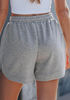 LookbookStore Women's Grey Heather High Waisted Elastic Waist Sweat Shorts Loose Fit Comfy Casual Summer Athleisure Shorts