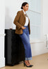 Classic Blue Women's Fashionable High Waisted Wide Leg Jeans Casual Jeans Versatile for Commuting