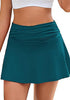 LookbookStore womens High Waist Ruched Swim Skirt Tankini Bottom Bathing Suit Skort for Beach Vacation