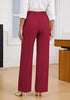 GRAPENT Women's High Waisted Wide Leg Work Pants | Elastic Back Waist, Front Pleated, Business Casual Office Outfits