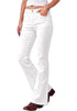 Cream White Flare Jeans for Women Mid Rise Bootcut Denim Pants Distressed Stretchy Retro Y2K Washed Date Night Outfit Nashville Western Style