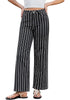 High Waisted Striped Wide Leg Jeans for Women Vintage Denim Loose Fit Casual Pants