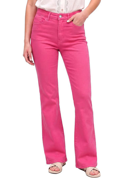GRAPENT Women's Trendy High Rise Flare Jeans | Stretchy Denim, Wide Leg, 30.5" Inseam, 90s Retro, Business Casual & Everyday Wear