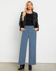 Windward Blue Women's Casual High Waist Pocket Polyester Relaxed Fit Wide Leg Pants