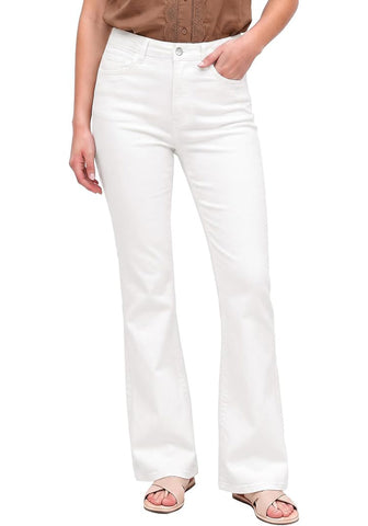 GRAPENT Women's Trendy High Rise Flare Jeans | Stretchy Denim, Wide Leg, 30.5" Inseam, 90s Retro, Business Casual & Everyday Wear
