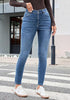 Women's High Waisted Fleece Lined Skinny Jeans Warm Stretch Denim Pants