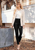 Washed Black High Waist Skinny Jeans with Elastic Waistband for Women Stretch Denim Functional Pockets Comfort Fit Jeggings