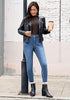 Women's High Waisted Fleece Lined Skinny Jeans Warm Stretch Denim Pants