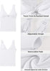 Tankini Tops for Women Twist Front Cutout Adjustable Straps Swimwears Padded Cups Swimwear Swim Top Only