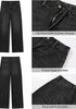 Washed Black Women's High Waisted Wide Leg Jeans with Comfort Stretch and Functional Pockets